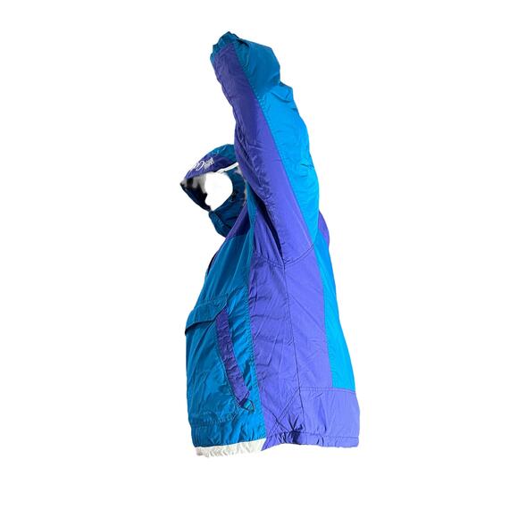 Vtg Columbia Pullover Anorak Jacket Women’s XL Blue/Purple Colorblock Y2K - Picture 7 of 12